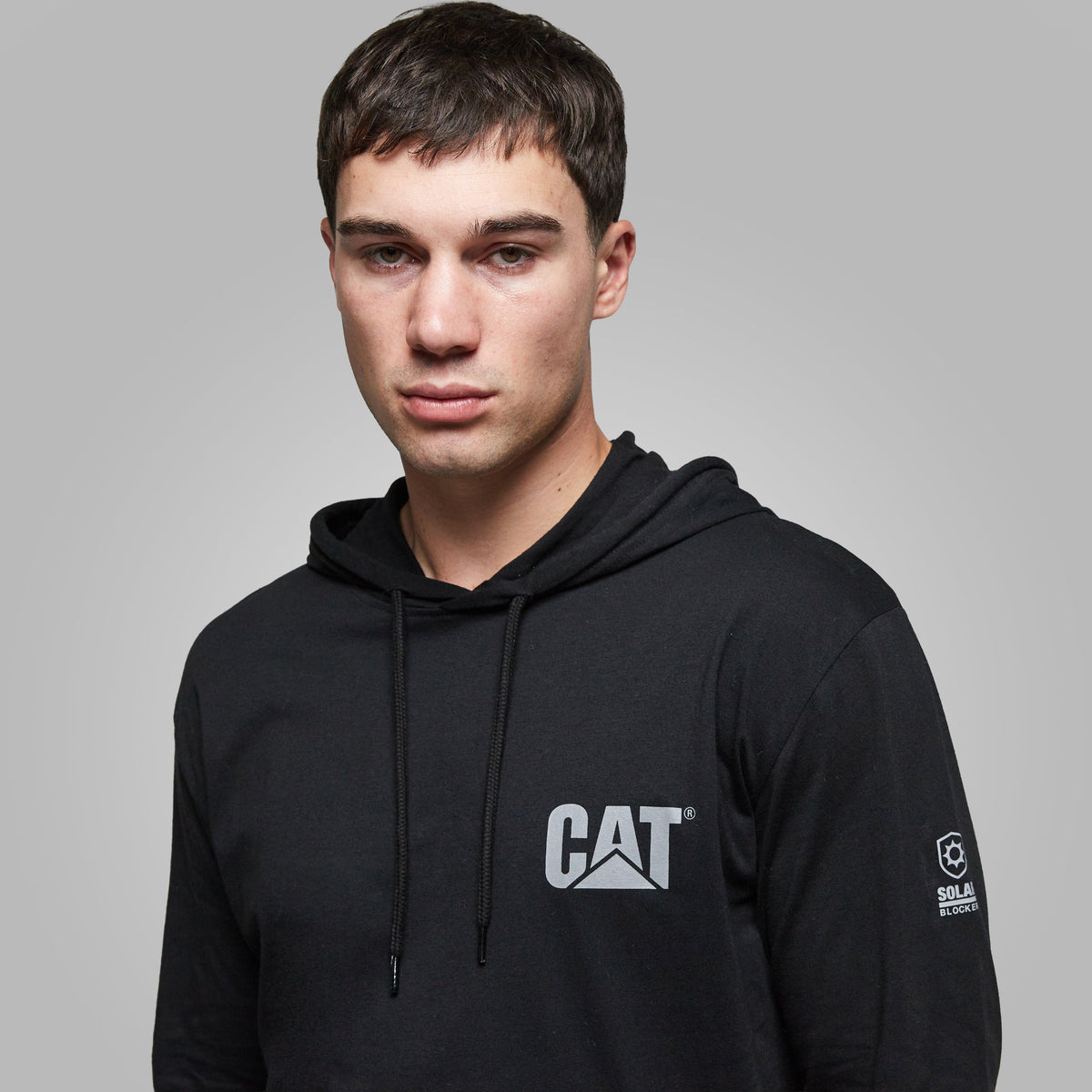 Men's CAT Hooded Long Sleeve Tee