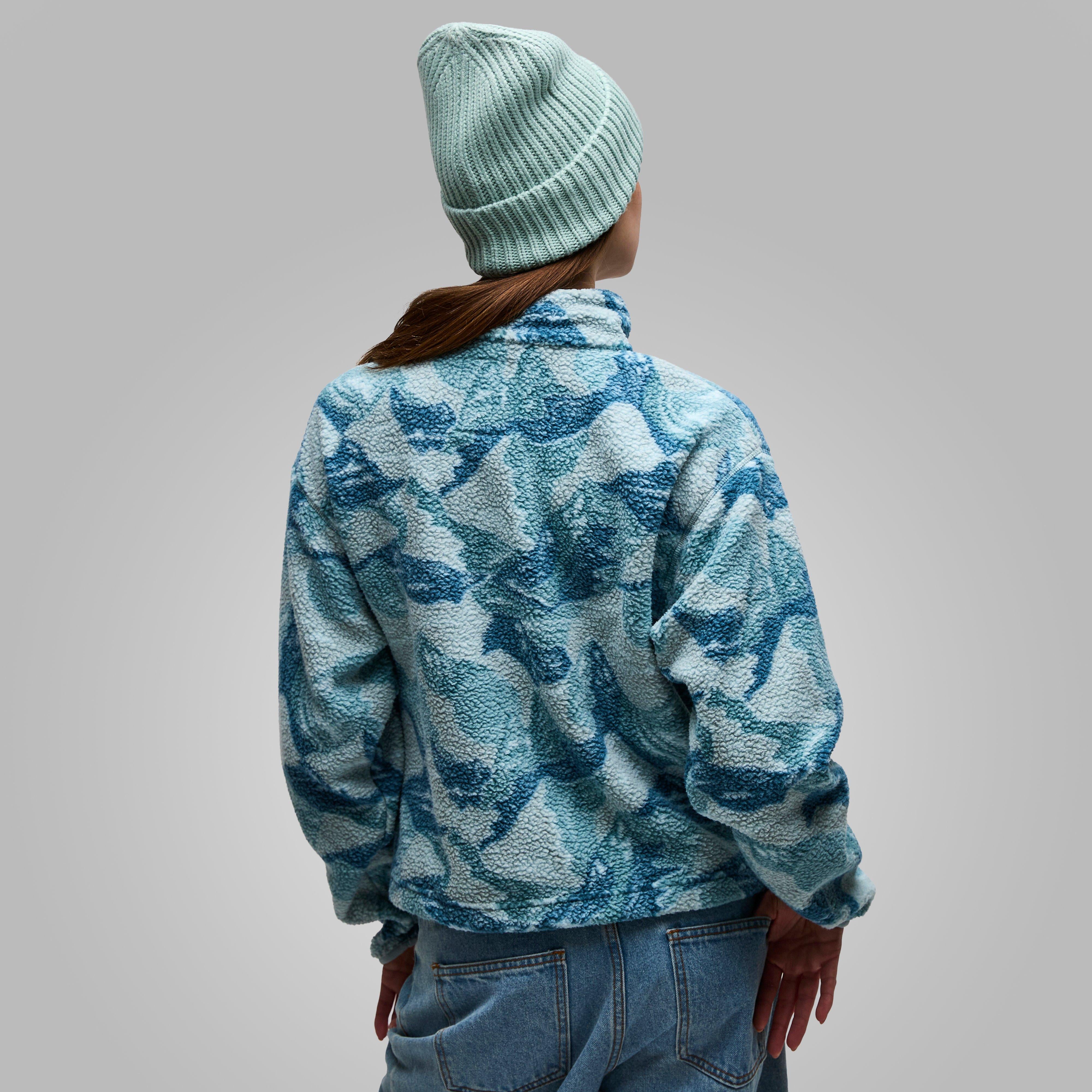Women's Helvetia II Cropped Sherpa Half Snap Printed Fleece