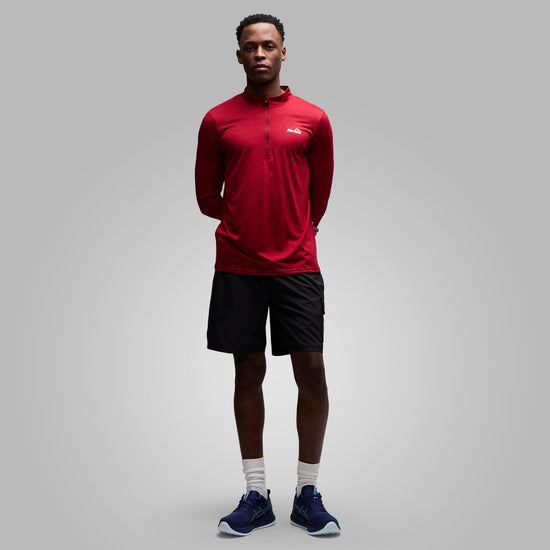 Men's Active Long Sleeve Zip Tee