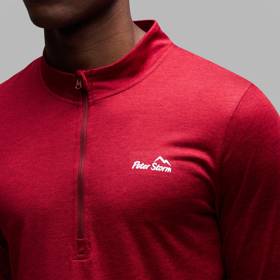 Men's Active Long Sleeve Zip Tee