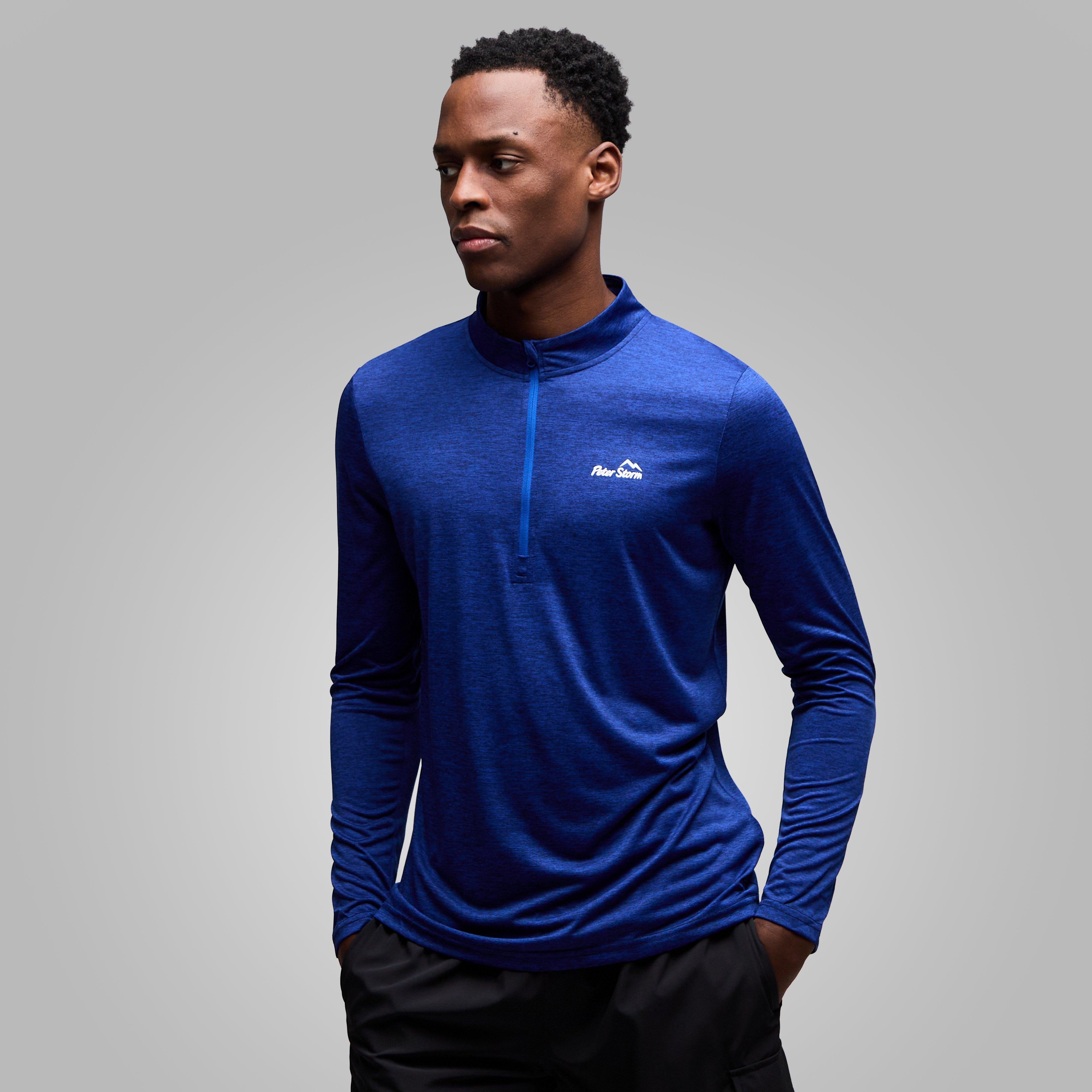 Men's Active Long Sleeve Zip Tee