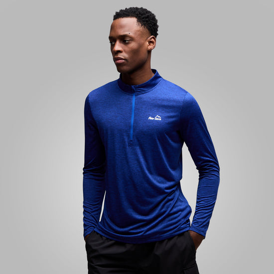 Men's Active Long Sleeve Zip Tee