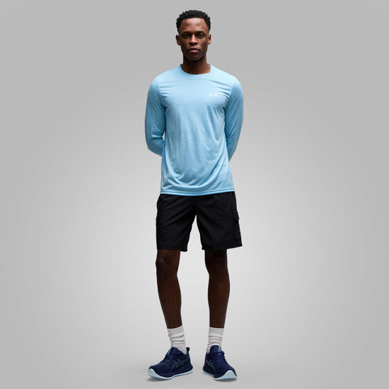 Mens Active Long Sleeve T-Shirt Blue
