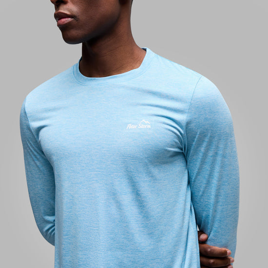 Mens Active Long Sleeve T-Shirt Blue
