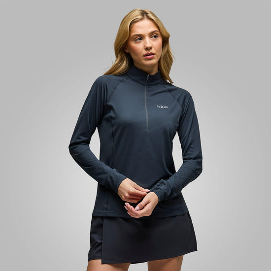 Women's Sonic Long Sleeve Zip - Beluga
