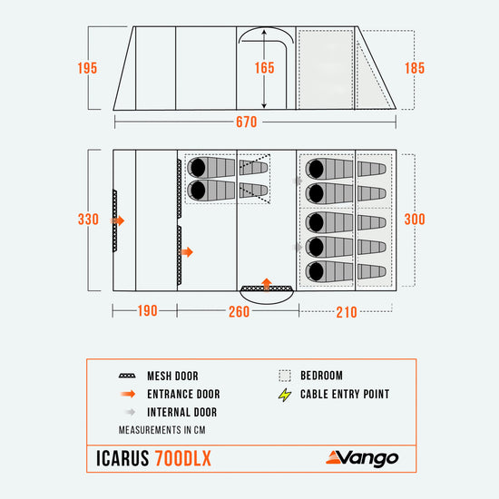Icarus 700XL Deluxe Family Tent