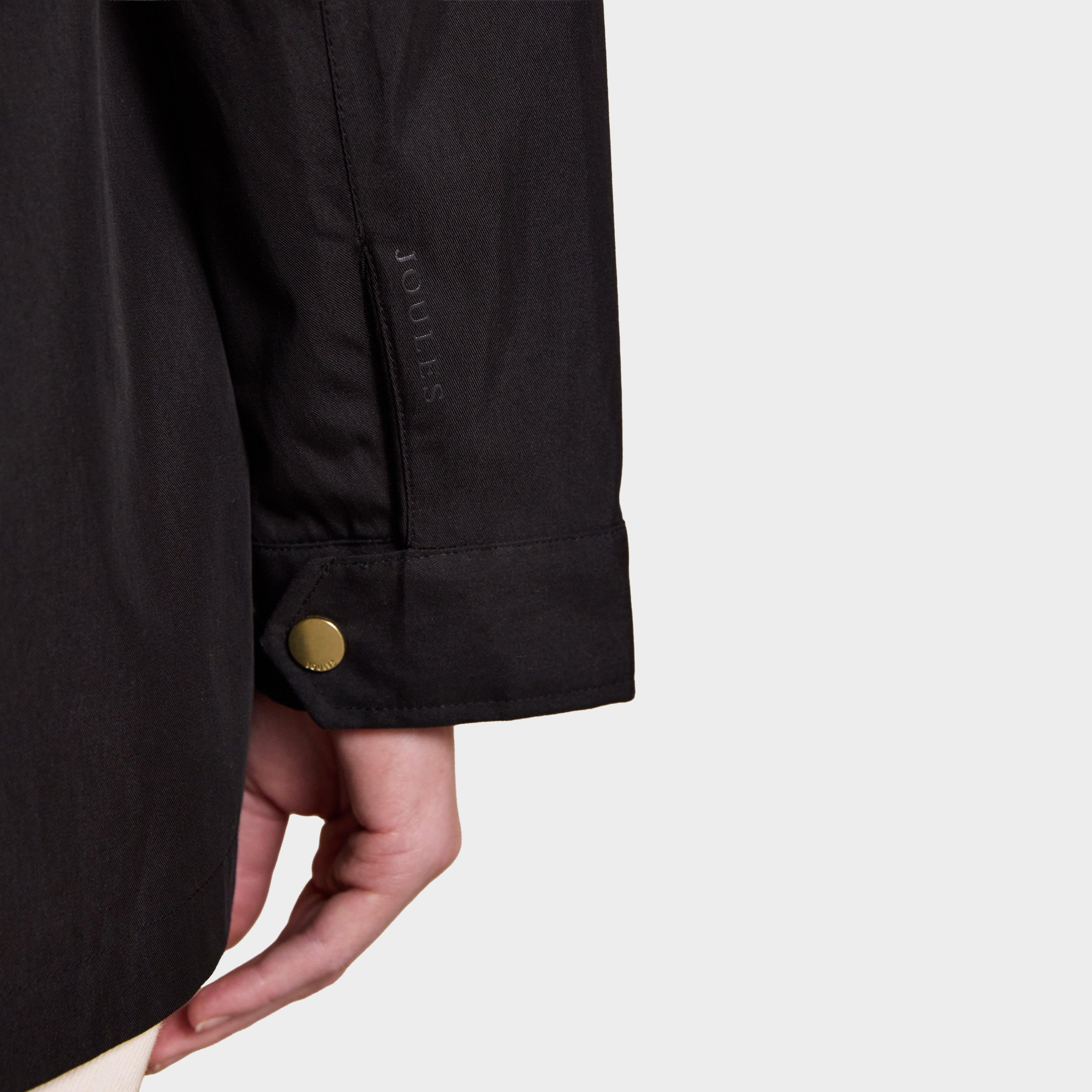 Portwell Black Hooded Waterproof Raincoat