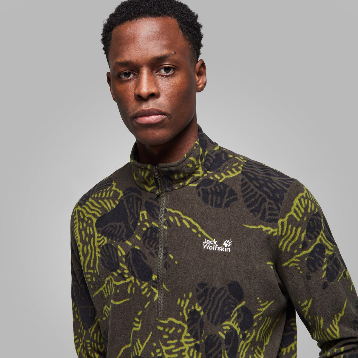 Men’s Paw Era 100 Print Half Zip Fleece Jacket