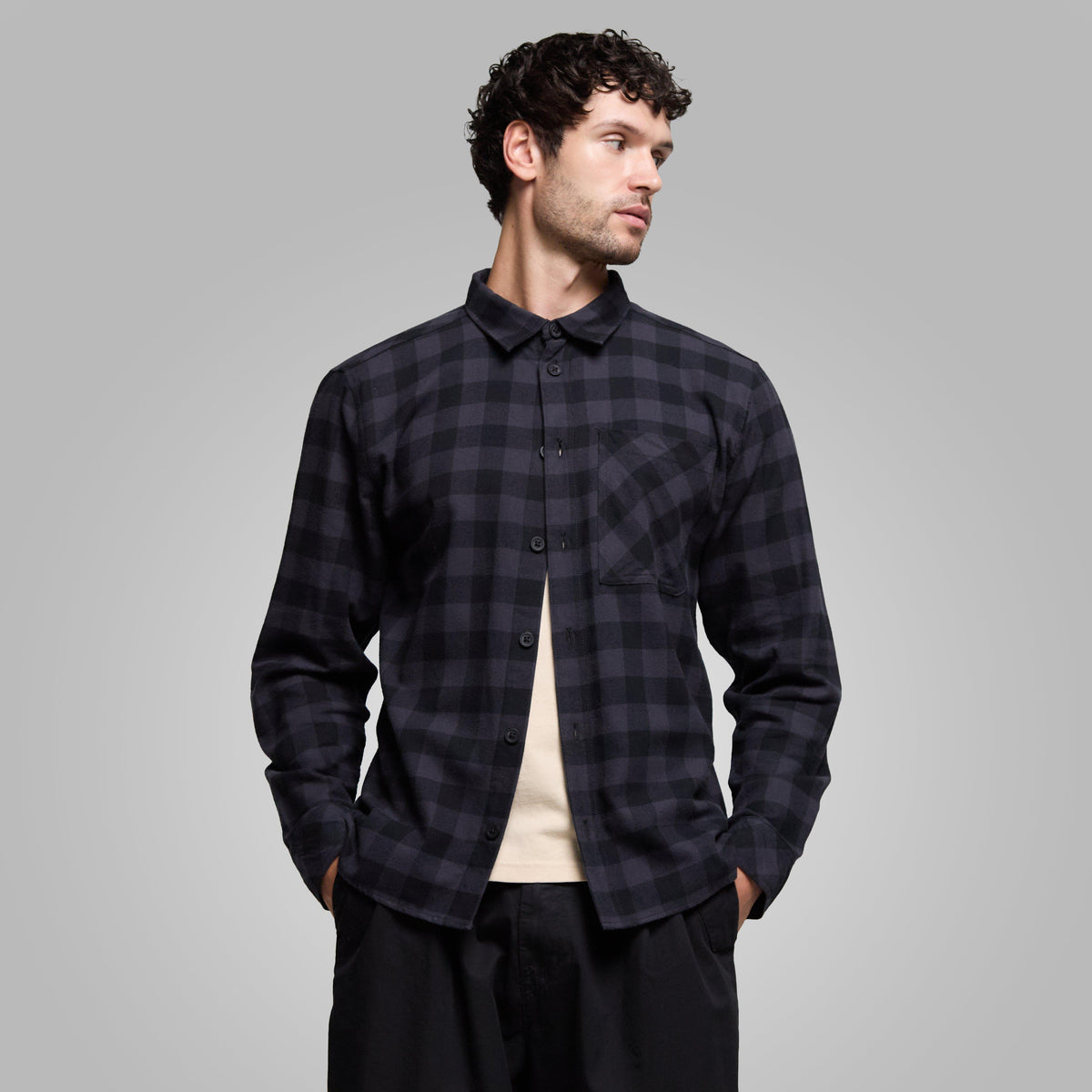 Men’s Lite Check Flannel Shirt
