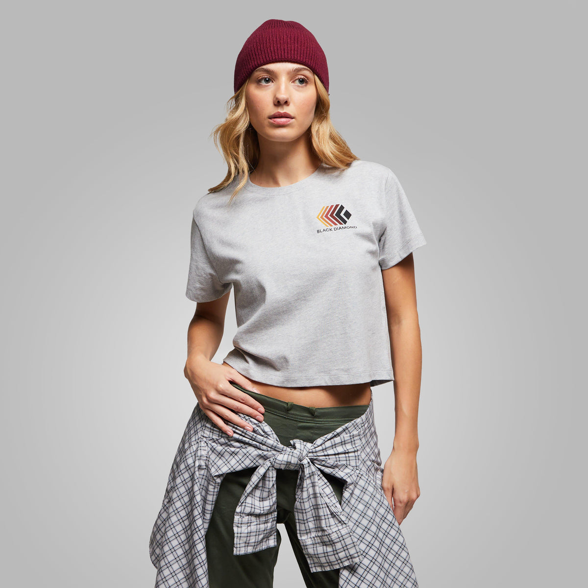 Women's Faded Crop Short Sleeve Tee