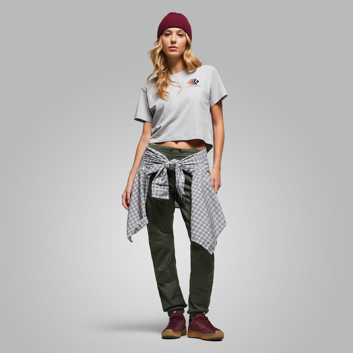 Women's Faded Crop Short Sleeve Tee