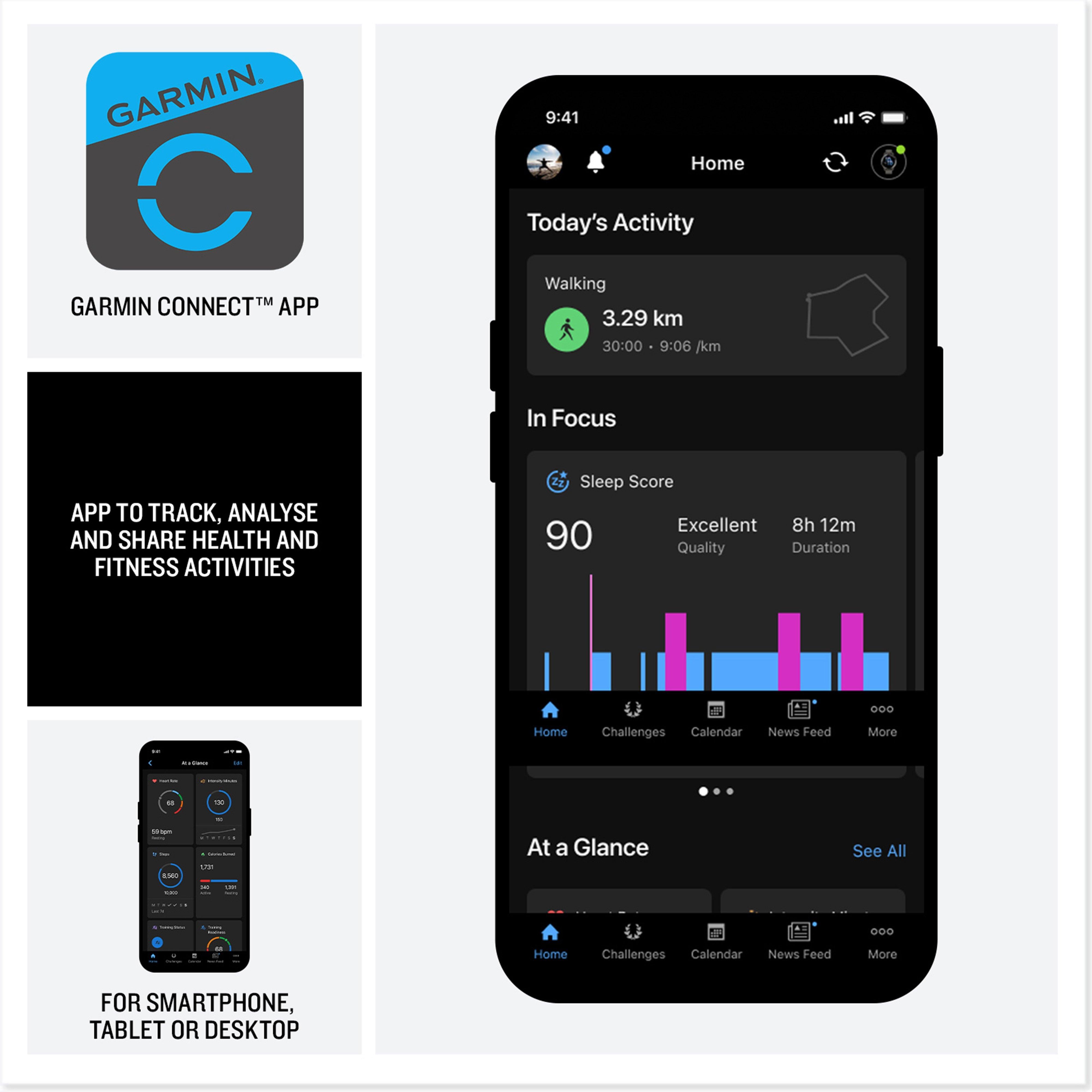 Forerunner® 170 Music GPS Running Smartwatch
