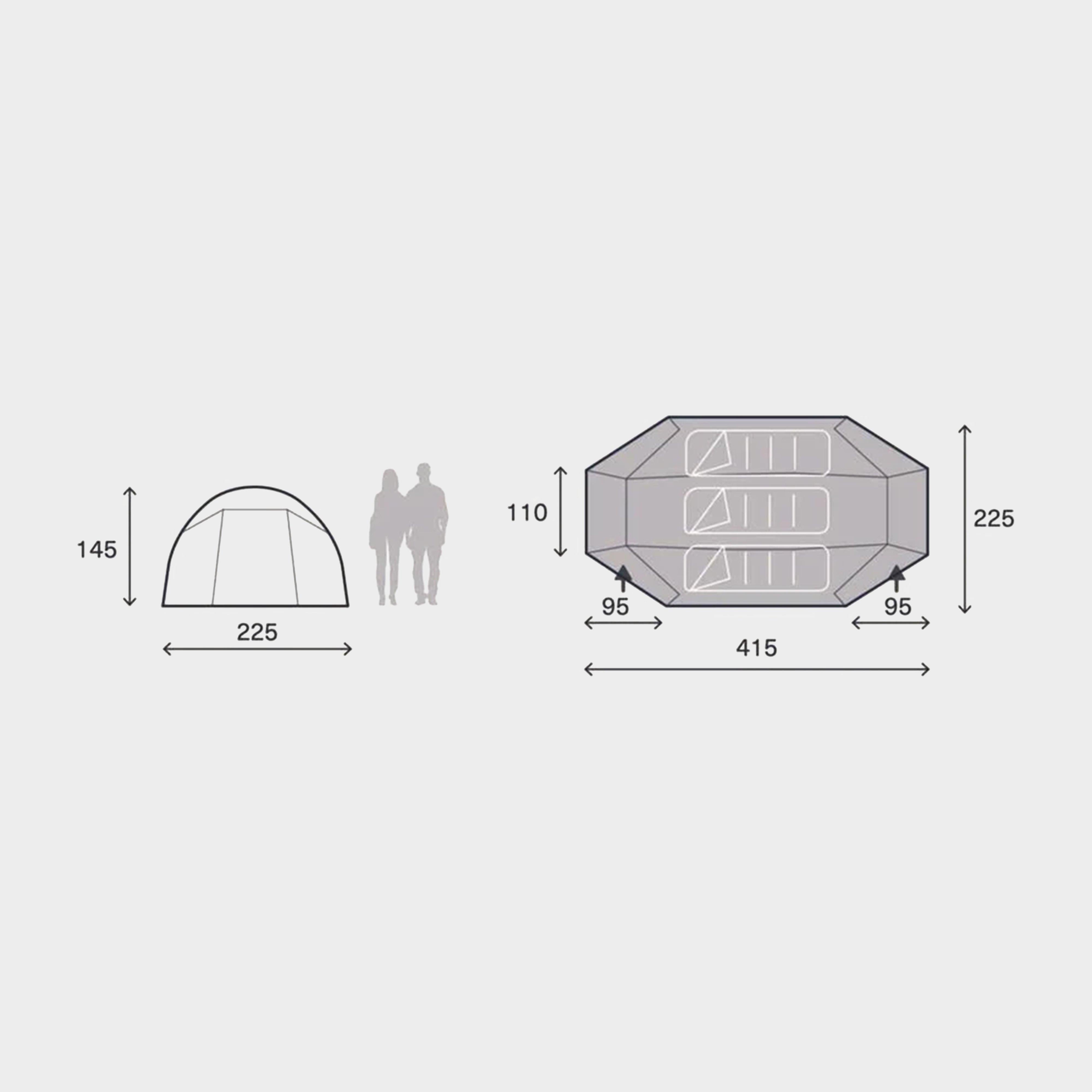 Refurished Mossborn 3 Person Tent