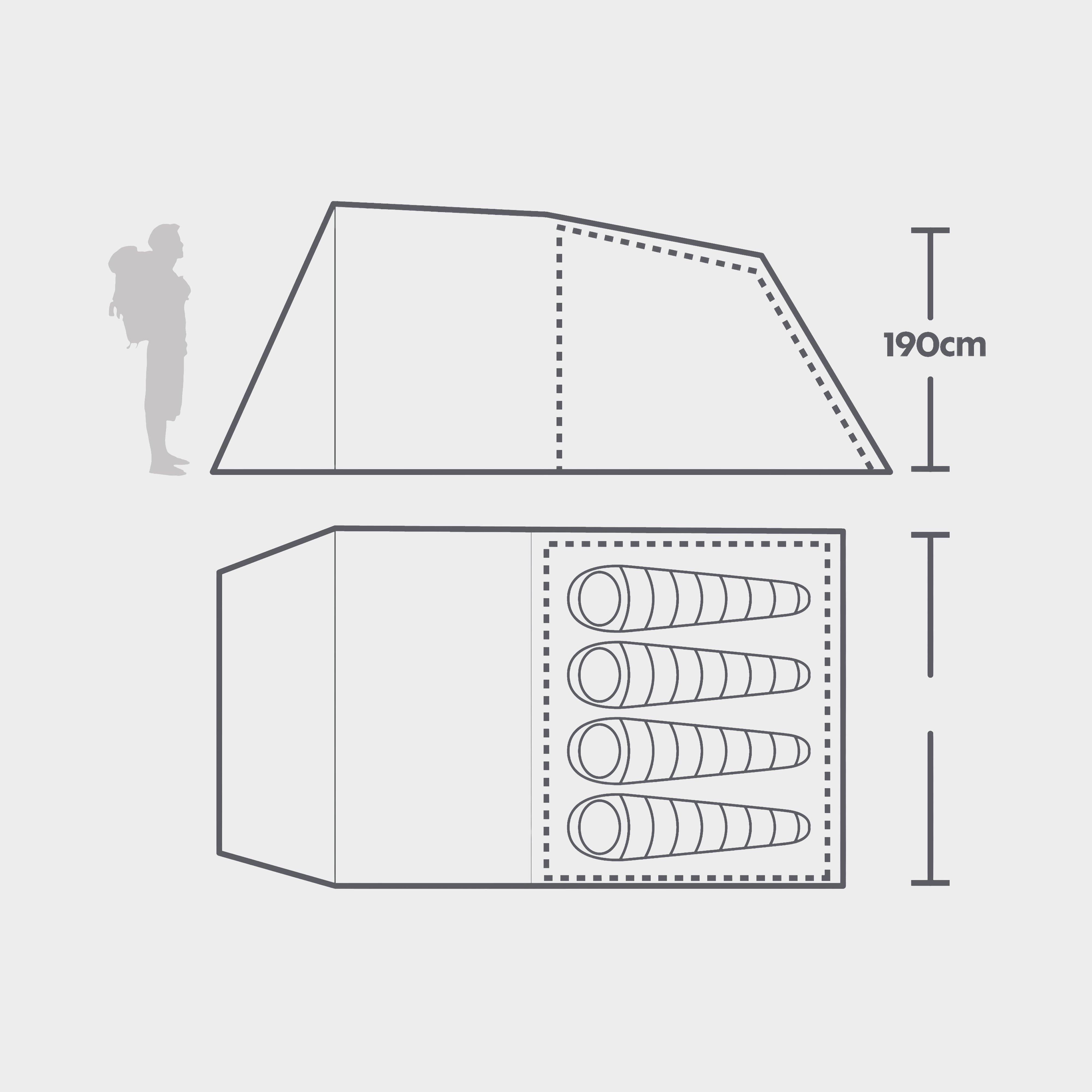 Refurbished Sendero 4 Family Tent