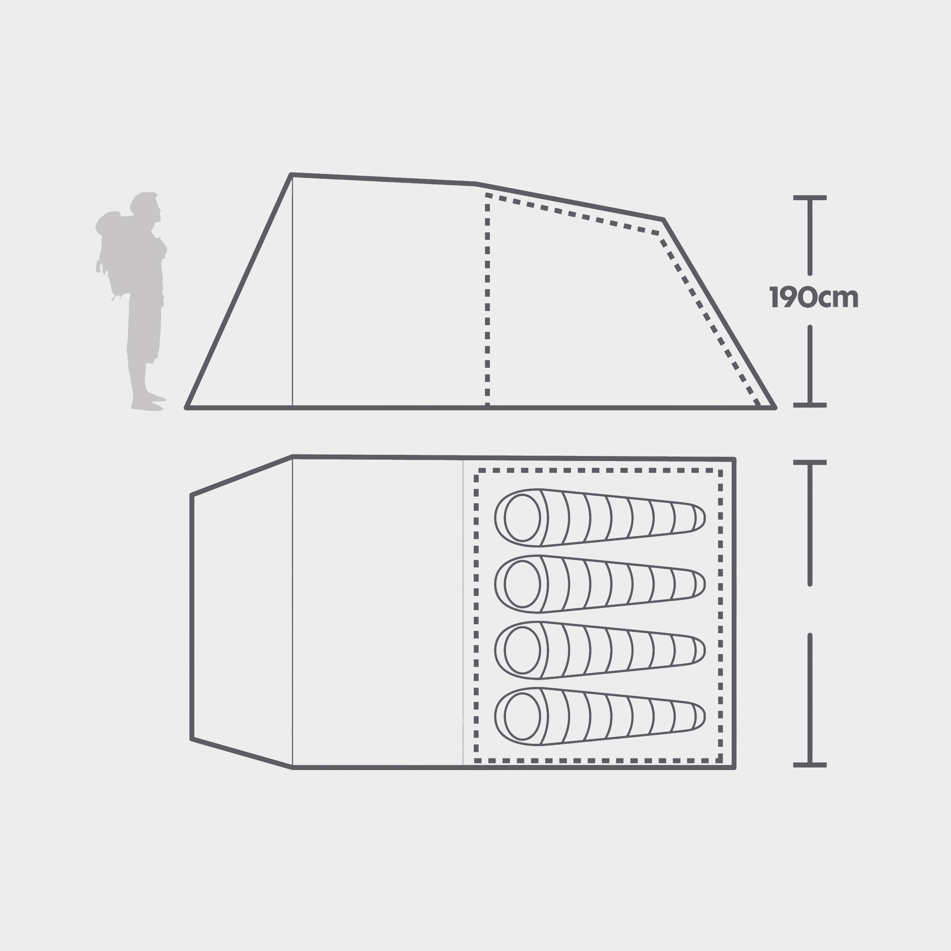 Refurbished Sendero 4 Family Tent