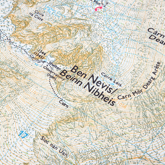 Giant Towel (Ben Nevis OS Map Print)