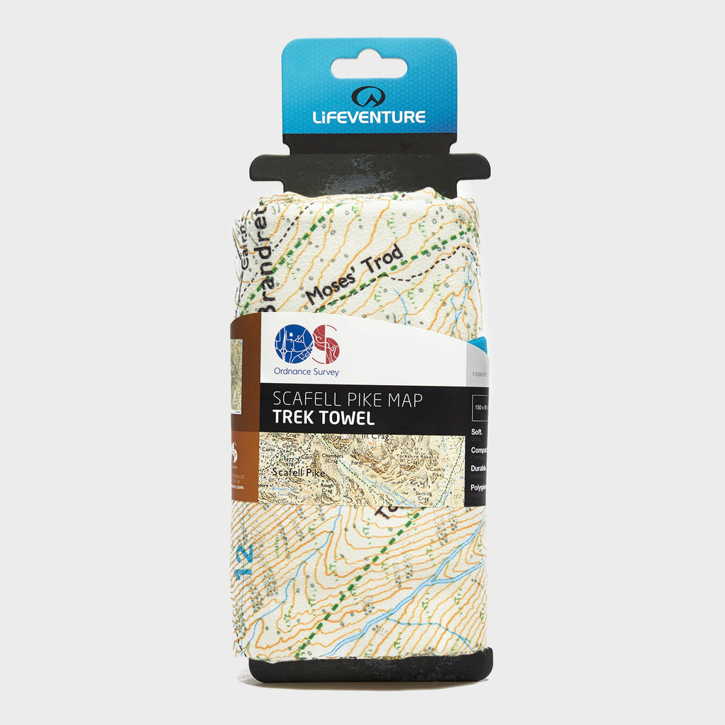 Giant Travel Towel (OS Scafell Pike Map Print)