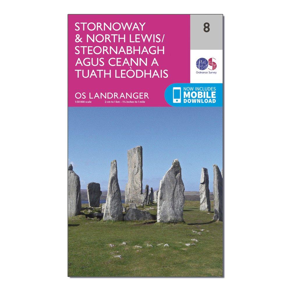 Landranger 8 Stornaway & North Lewis Map With Digital Version