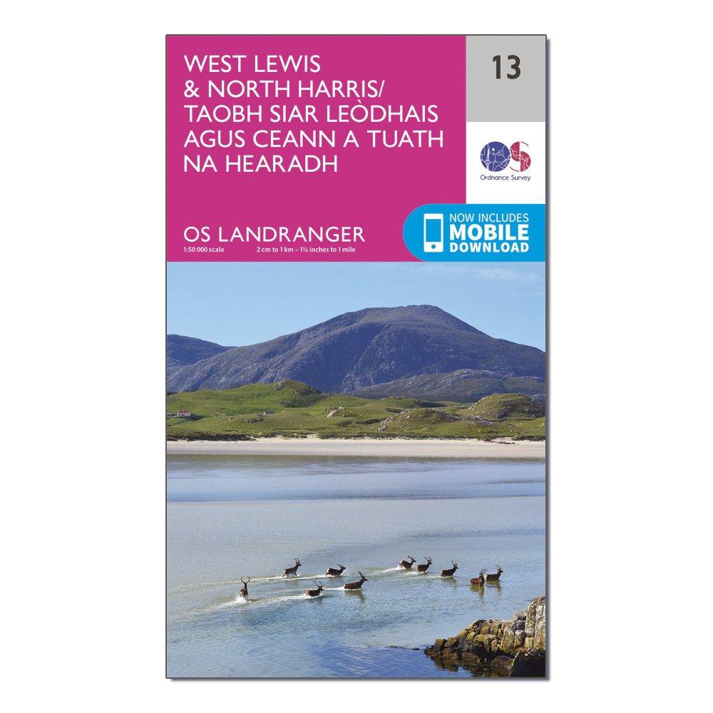 Landranger 13 West Lewis & North Harris Map With Digital Version