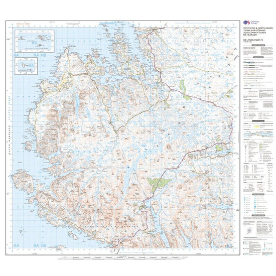 Landranger 13 West Lewis & North Harris Map With Digital Version