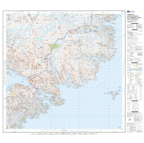 Landranger 14 Tarbert & Loch Seaforth Map