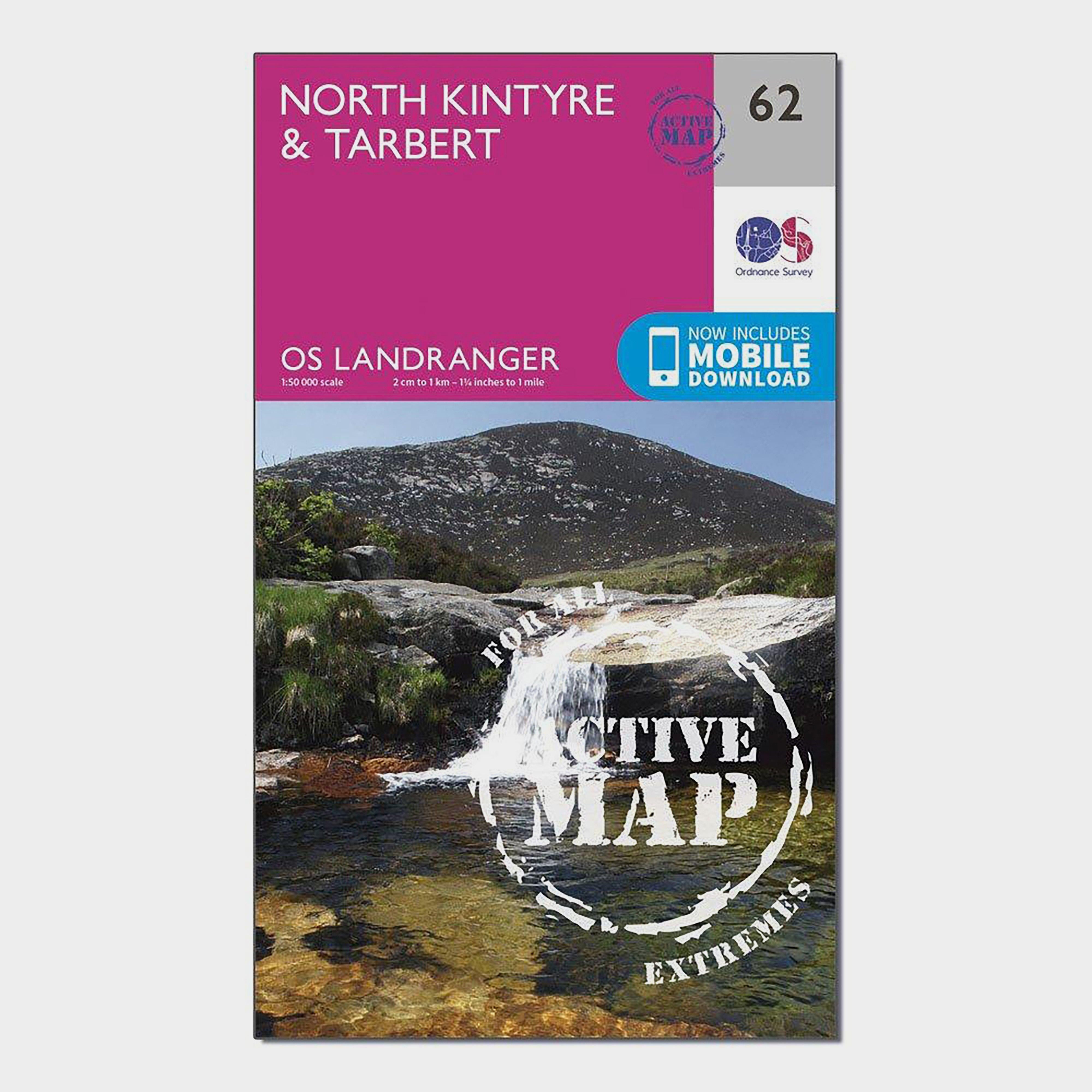Landranger Active 62 North Kintyre & Tarbert Map With Digital Version