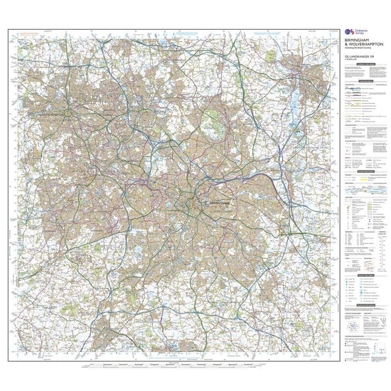 Landranger 139 Birmingham & Wolverhampton Map With Digital Version