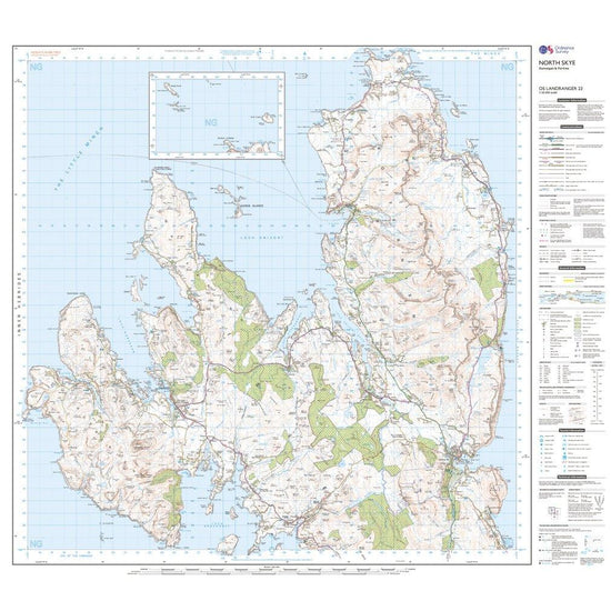 Landranger 23 North Skye Map
