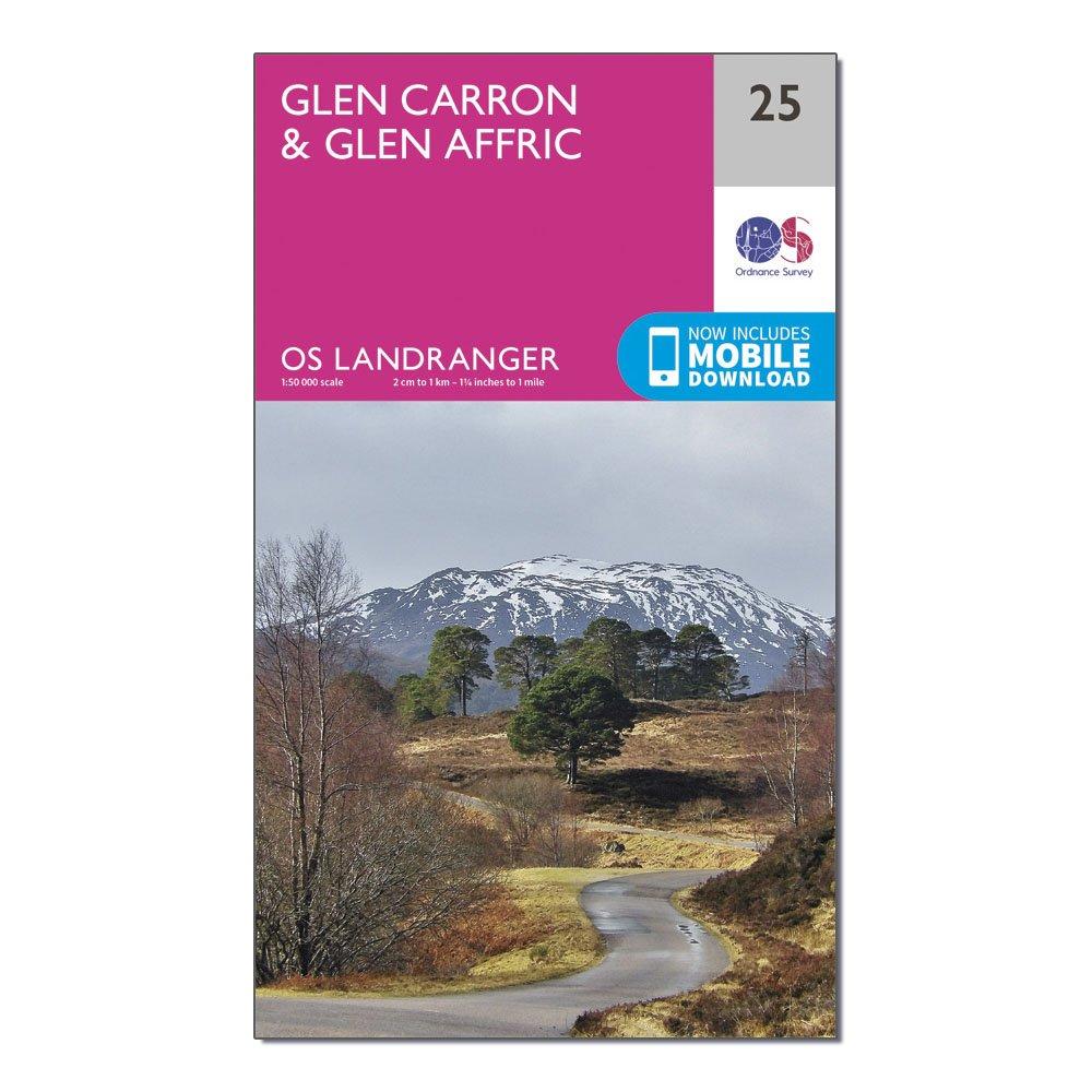 Landranger 25 Glen Carron & Glen Affric Map With Digital Version