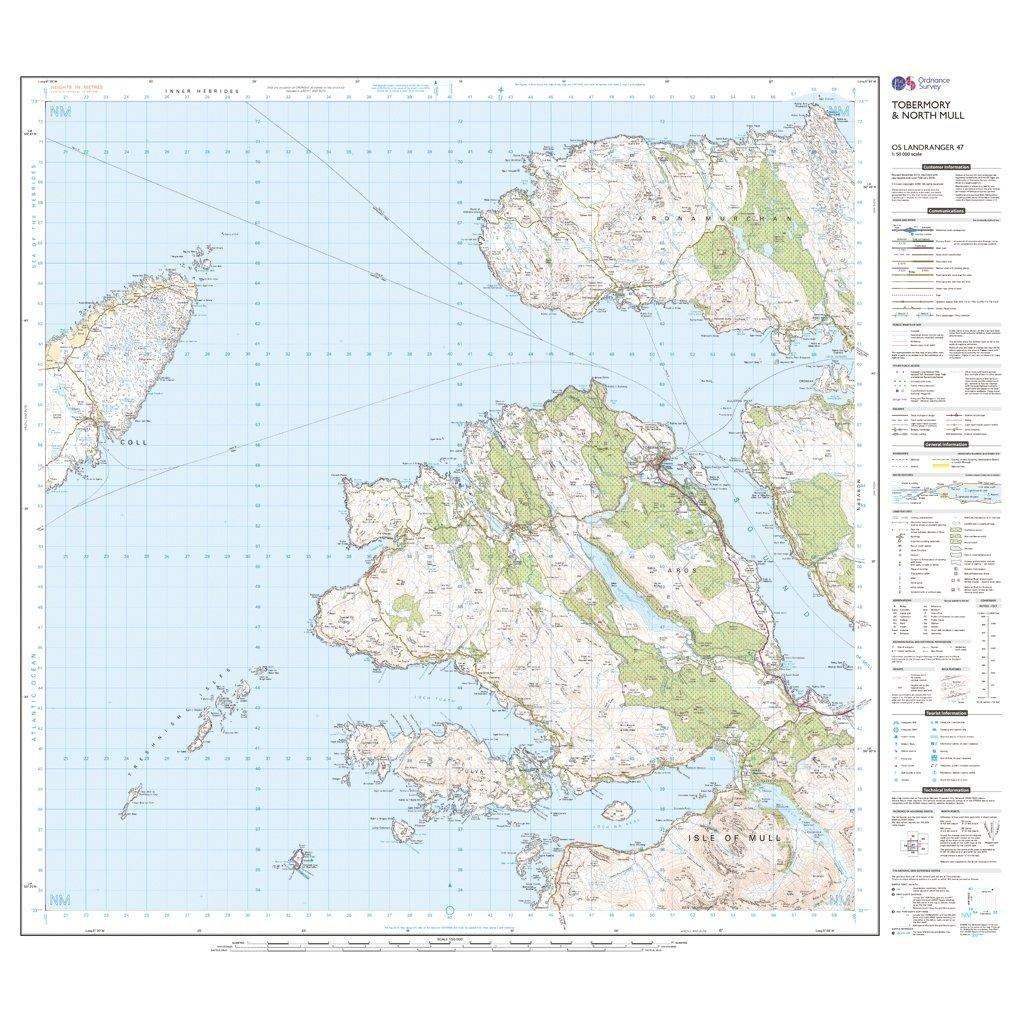 Landranger 47 Tobermory & North Mull Map