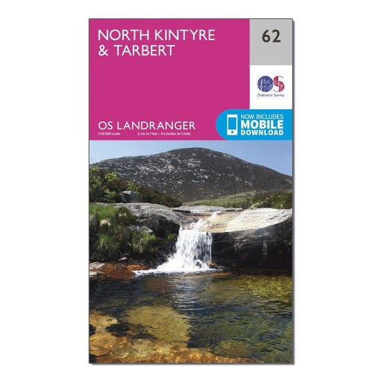Landranger 62 North Kintyre & Tarbert Map With Digital Version