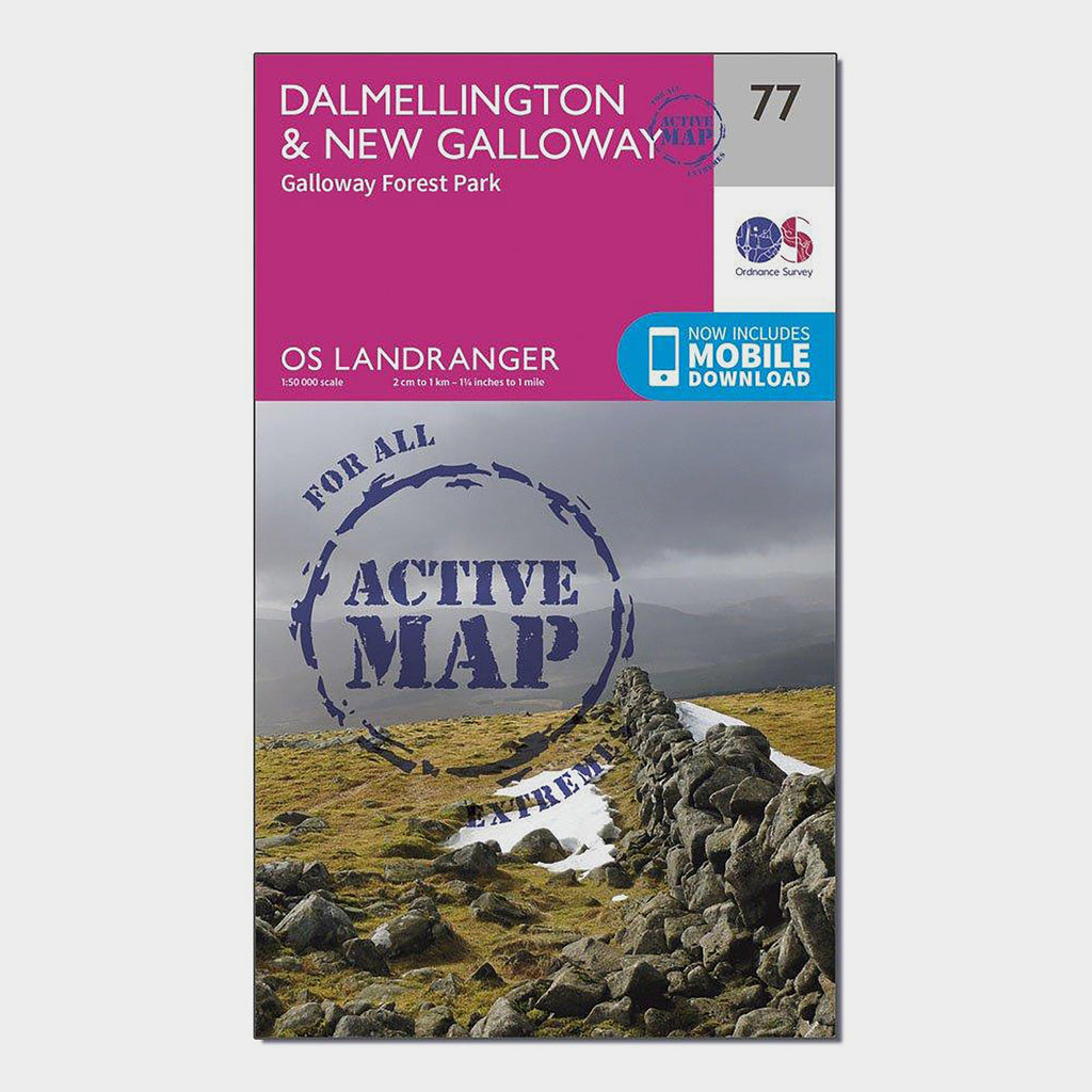 Landranger Active 77 Dalmellington & New Galloway, Galloway Forest Park Map With Digital Version