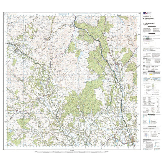 Landranger Active 78 Nithsdale & Annandale, Sanquhar & Moffat Map With Digital Version