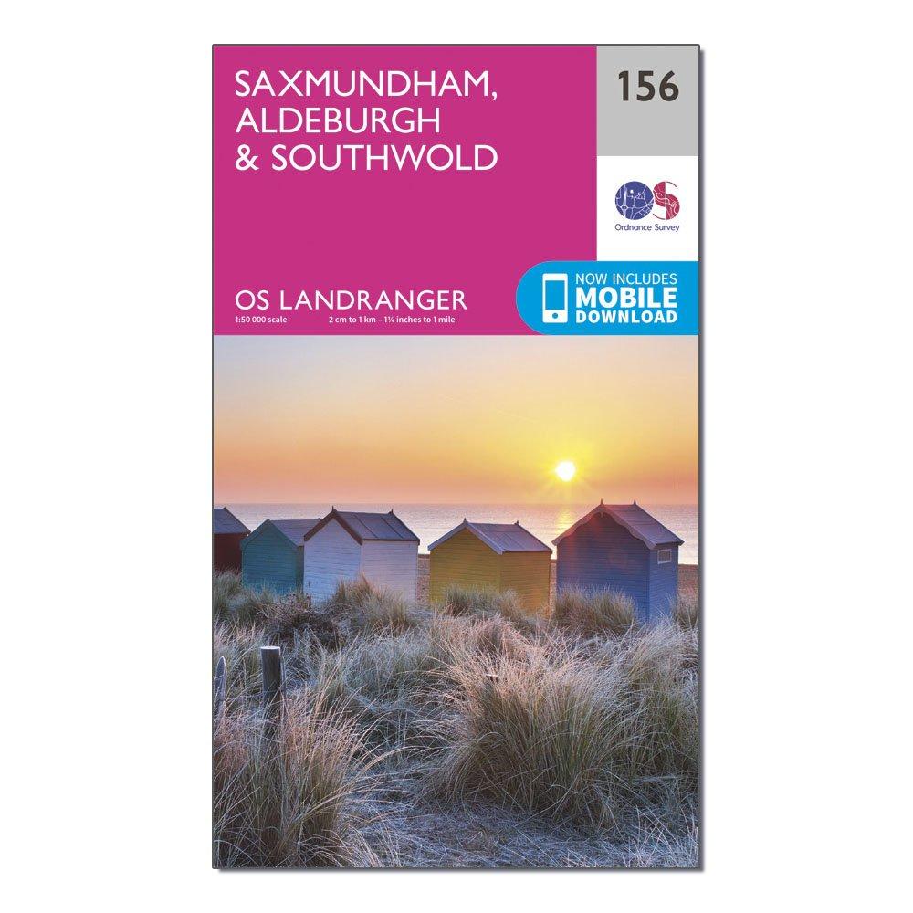 Landranger 156 Saxmundham, Aldeburgh & Southwold Map With Digital Version
