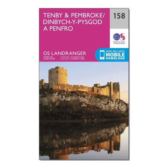 OS Landranger 158 Tenby & Pembroke Map