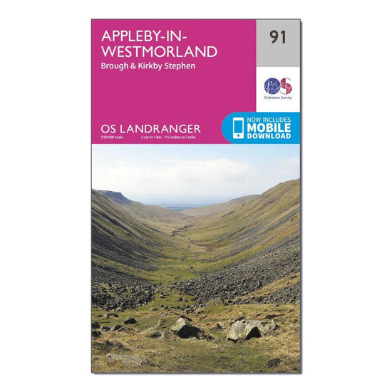 Landranger 91 Appleby-in-Westmorland Map With Digital Version