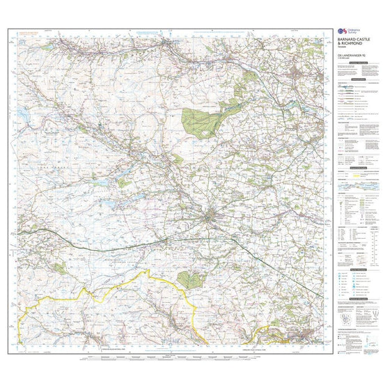 Landranger 92 Barnard Castle And Surrounding Area Map With Digital Version