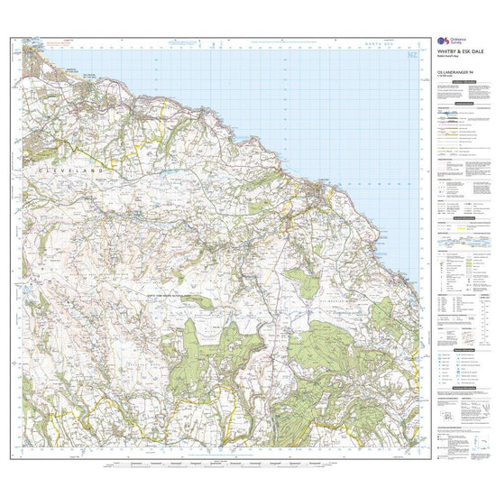 Landranger 94 Whitby, Esk Dale & Robin Hood's Bay Map With Digital Version