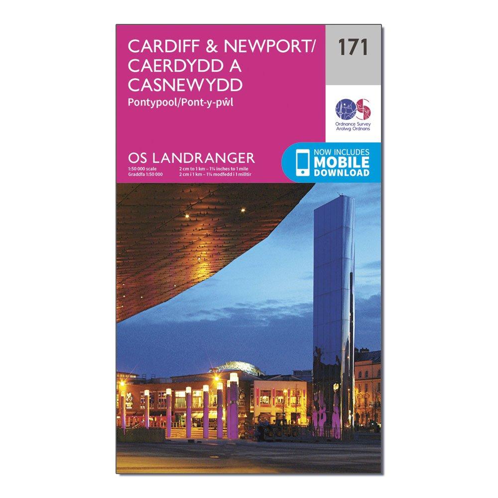 Landranger 171 Cardiff & Newport, Pontypool Map With Digital Version