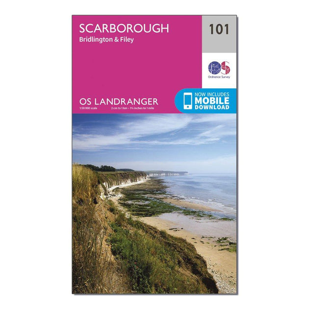 Ordnance Survey Landranger 101 Scarborough, Bridlington & Filey Map ...