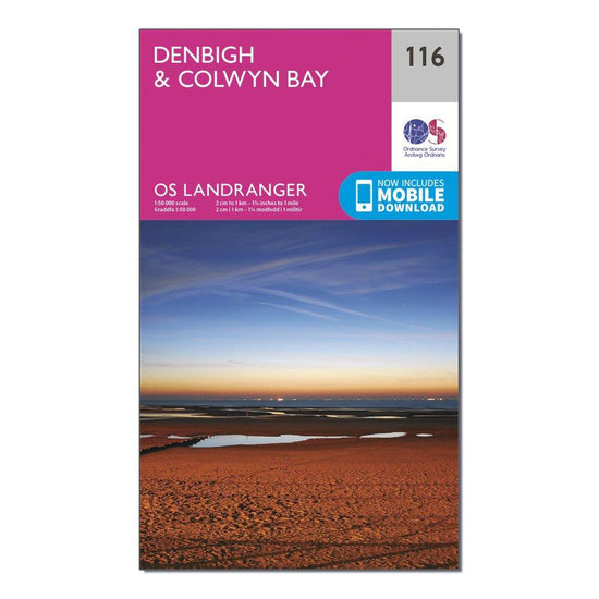 OS Landranger 116 Denbigh & Colwyn Bay Map