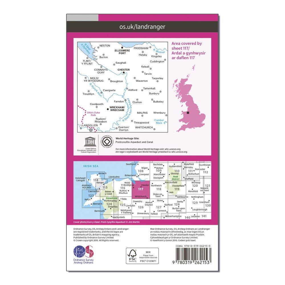 Landranger 117 Chester & Wrexham Map