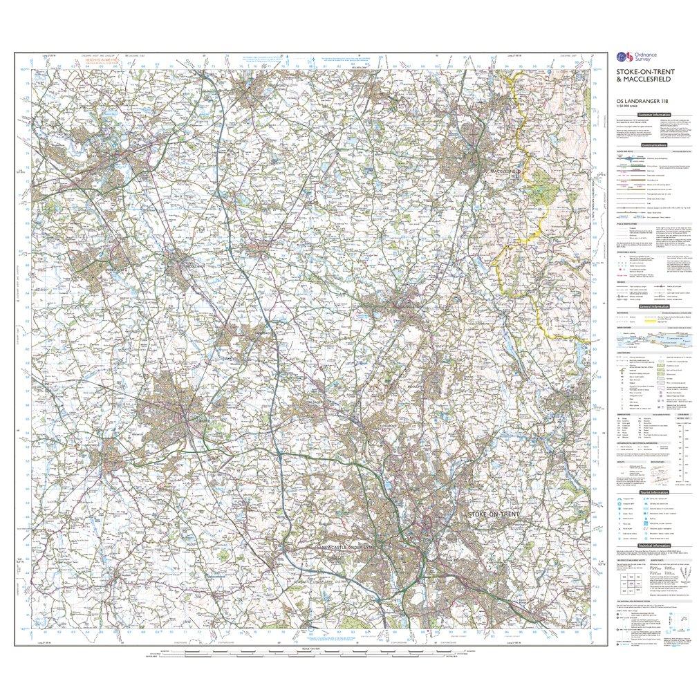 Landranger 118 Stoke-on-Trent & Macclesfield Map
