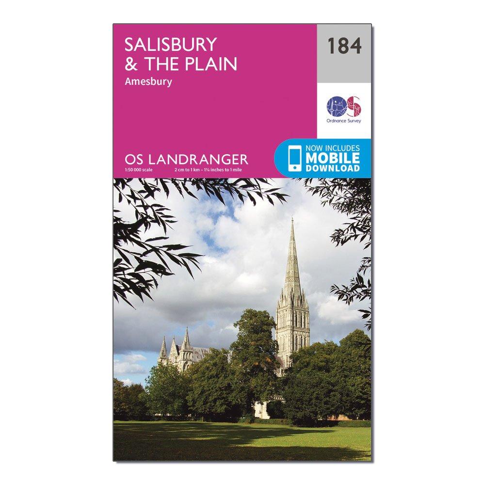 Landranger 184 Salisbury & The Plain, Amesbury Map With Digital Version