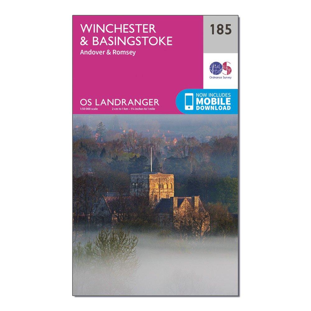 Landranger 185 Winchester & Basingstoke, Andover & Romsey Map With Digital Version