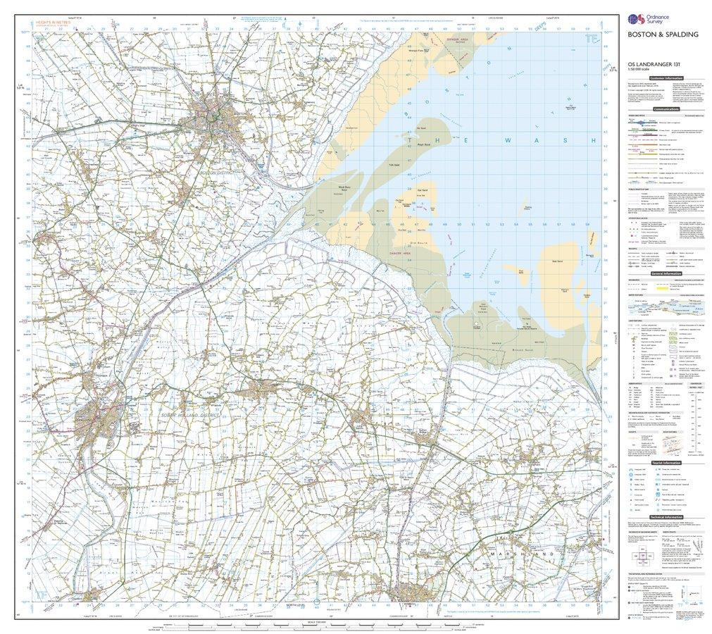 Landranger 131 Boston & Spalding Map With Digital Version