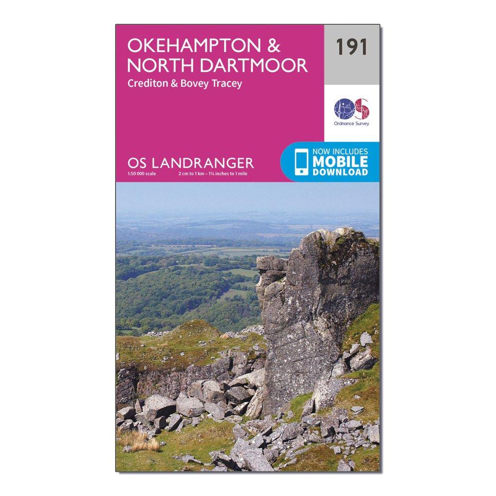 Landranger 191 Okehampton & North Dartmoor Map