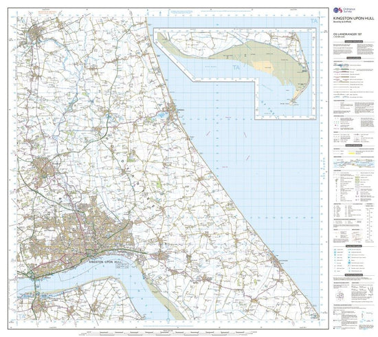 Landranger Active 107 Kingston upon Hull, Beverley & Driffield Map With Digital Version