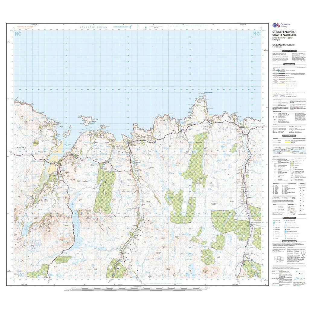 Landranger Active 10 Strathnaver, Bettyhill & Tongue Map With Digital Version