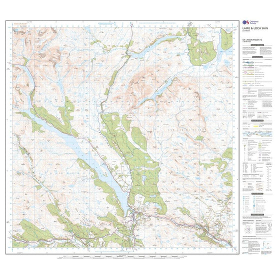 Landranger Active 16 Loch Assynt, Lochinver & Kylesku Map With Digital Version